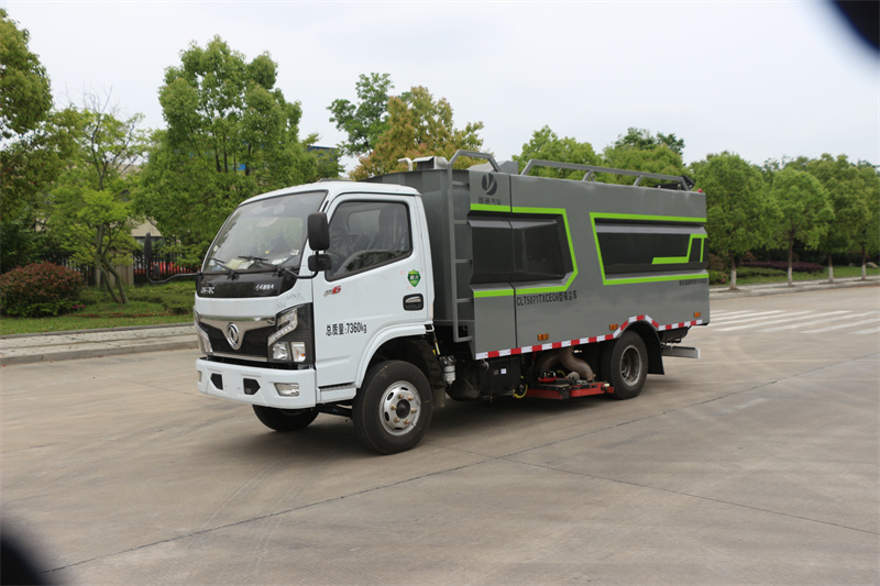 國六吸塵車-東風道路吸塵車-東風5立方吸塵車